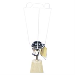 Oka Ernest mango wood table lamp, H50cm 