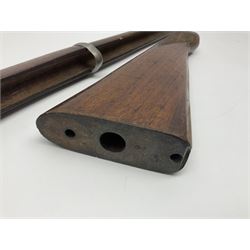 Quantity of spare parts for .577/450 Martini Henry rifle including two stocks, fore-end etc