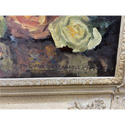 J B Garner Richards (British exh.1928-1939): Still Life of Flowers, oil on canvas signed and dated 1939, 59cm x 49cm