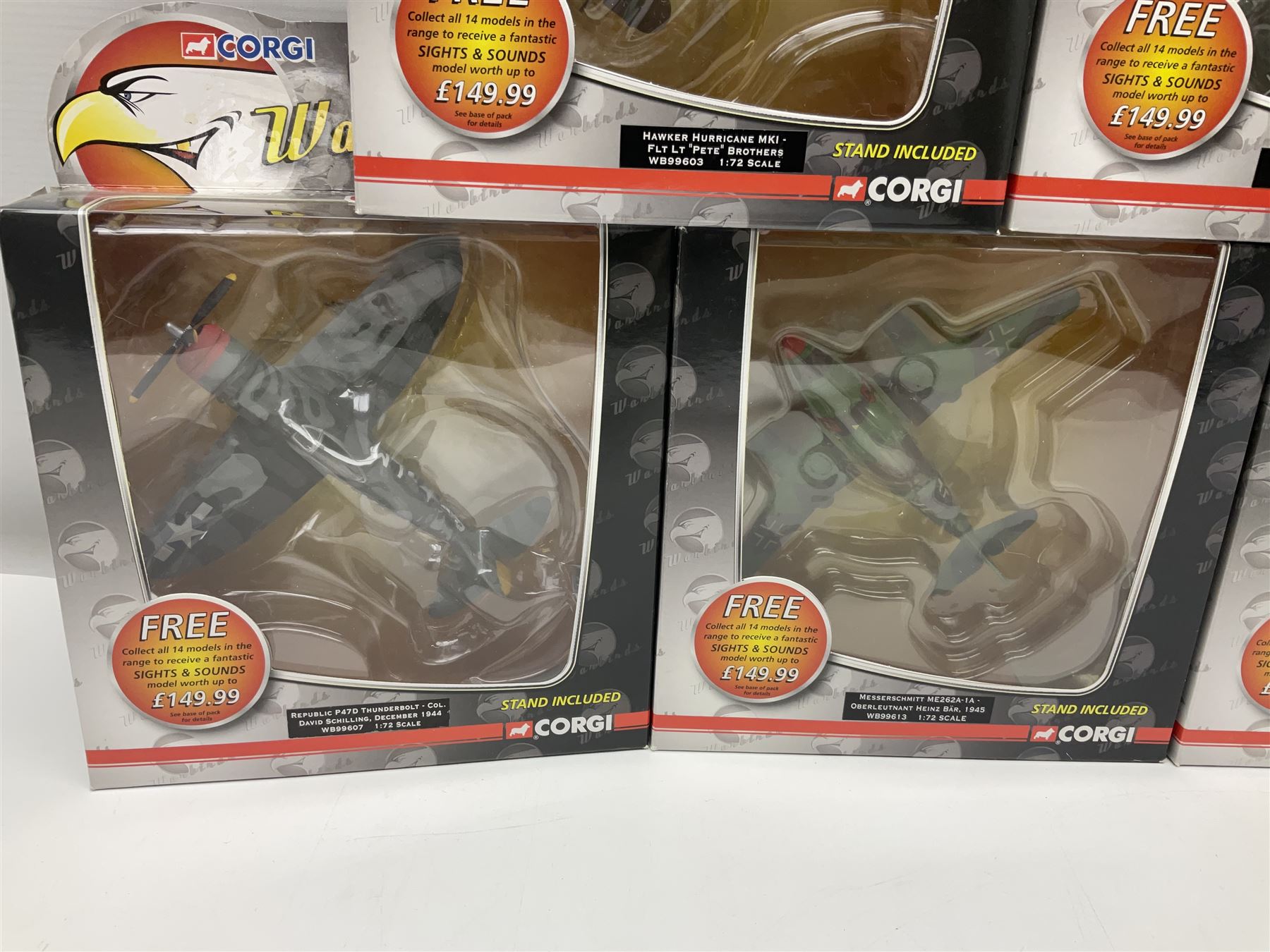 Corgi Aviation Archive - fifteen 'War Birds' Series 1; all boxed (15)