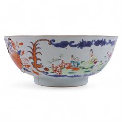 Chinese bowl, the external decoration with figures and peaches, D20cm
