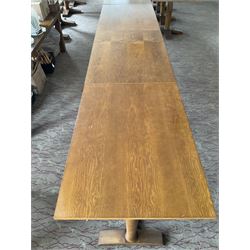 Three rectangular walnut finish dining tables- LOT SUBJECT TO VAT ON THE HAMMER PRICE - To be collected by appointment from The Ambassador Hotel, 36-38 Esplanade, Scarborough YO11 2AY. ALL GOODS MUST BE REMOVED BY WEDNESDAY 15TH JUNE.