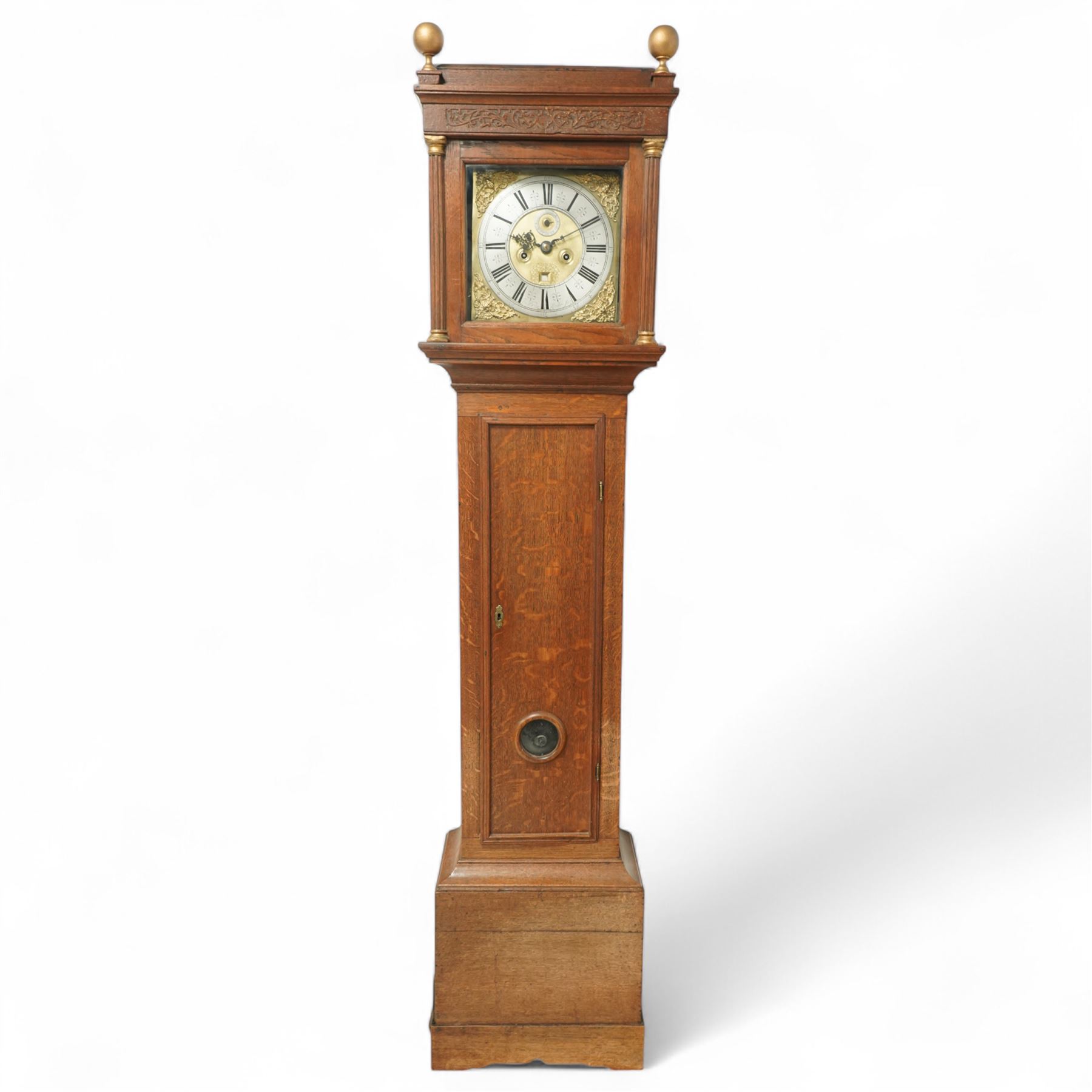 Thomas Bridge of London-late 17th-century oak cased longcase clock ...