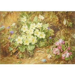 William Henry Hunt (British 1790-1864): Still Life of Wildflowers, watercolour signed 26cm x 36cm