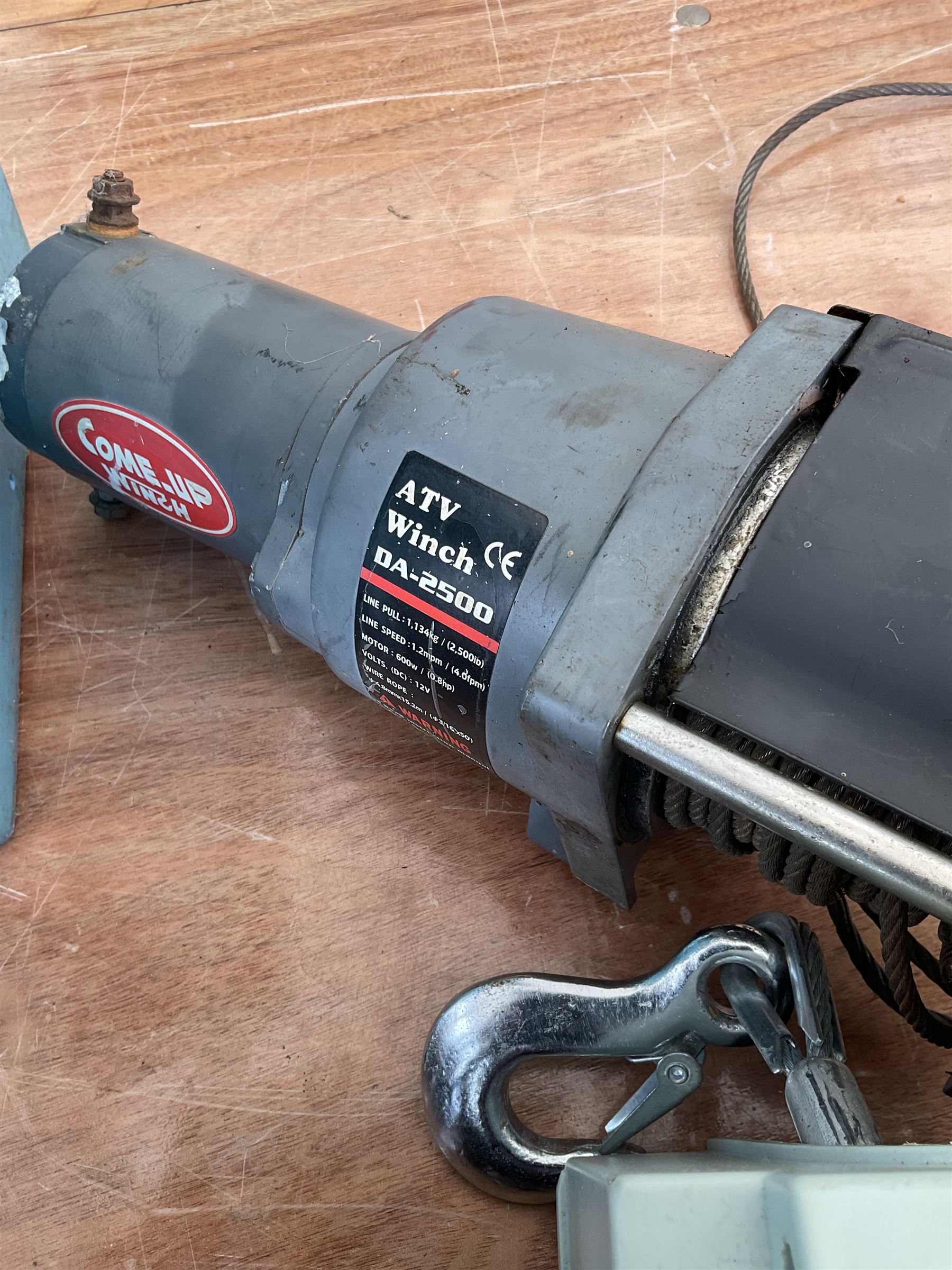 ATV Winch DA-2500 and Delta DW-1500i electric winch with accessories  - THIS LOT IS TO BE COLLECTED BY APPOINTMENT FROM DUGGLEBY STORAGE, GREAT HILL, EASTFIELD, SCARBOROUGH, YO11 3TX