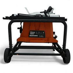 Evolution R255 PTS 255MM portable table saw, with multi material cutting blade