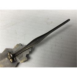 Three WW2 German badges - Close Combat Clasp; Army Flak badge; and Wound badge