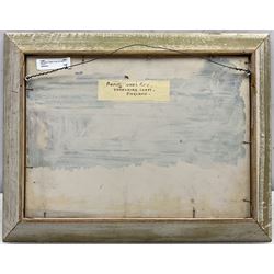 Owen Bowen (Staithes Group 1873-1967): 'Robin Hood's Bay - Yorkshire Coast', oil on board signed, titled verso 24cm x 34cm