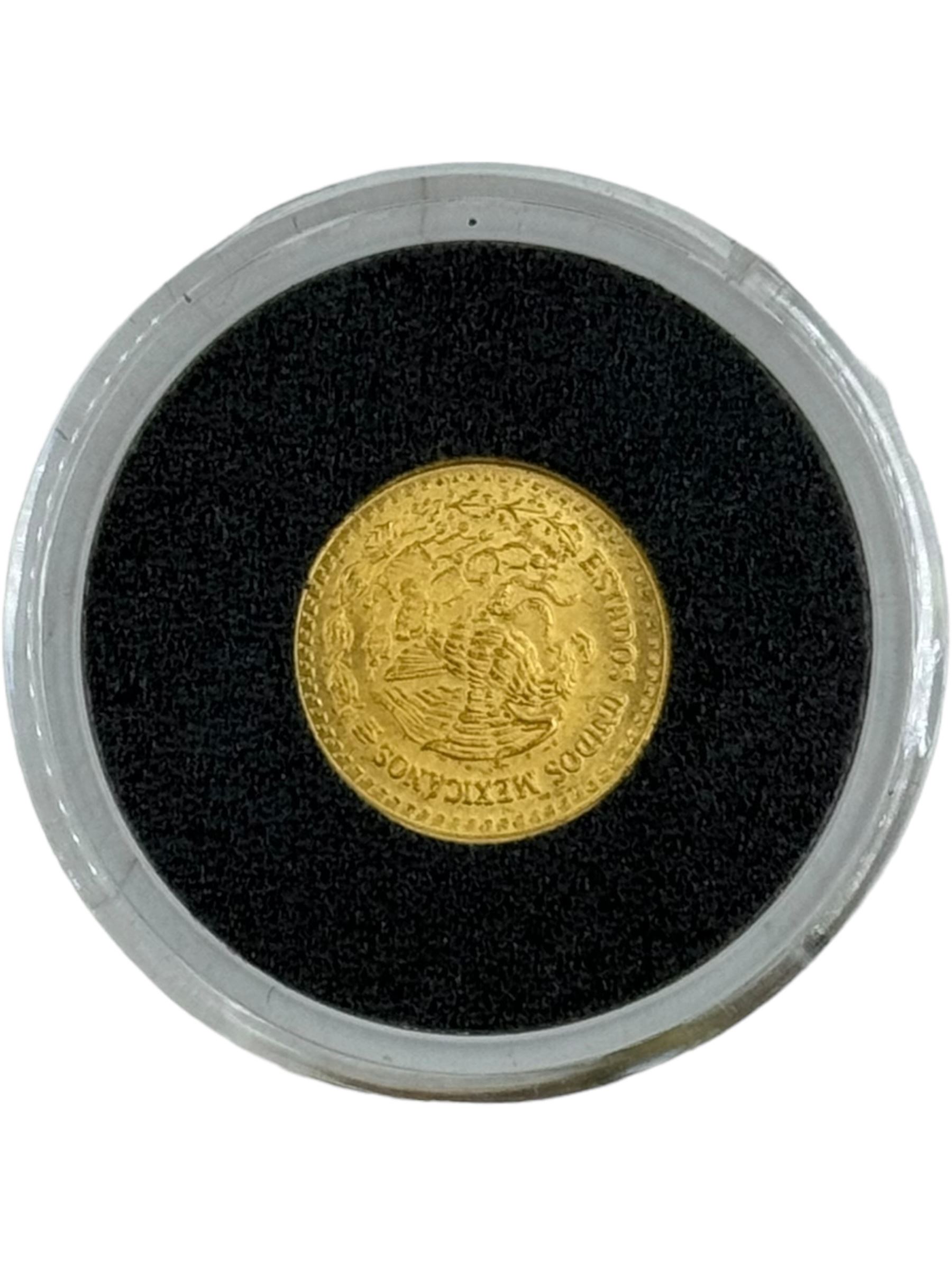 Three gold coins, from 'The Smallest Gold Coins of the World Collection', comprising China 900/1000 1 gram, China 999/1000 one twentieth of an ounce and Mexico 900/1000 one twentieth of an ounce, all with Westminster certificates (3)