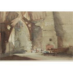 After Sir William Russell Flint (Scottish 1880-1969): 'Interior at Chichester', limited edition print No.8/300 pub. David James Publications, London 1974, 37cm x 55cm