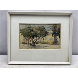 William J Mann (Scarborough early 20th century): 'The City Square Las Palmas' 'Gran Canaria' 'The Road to San Mateo' & 'Borganvillea Las Palmas' , set of four watercolours signed and one dated '32, 14cm x 22cm (4) 
Notes: Mann was a member of the Fylingdales Group of Artists and lived in Newby, Scarborough.