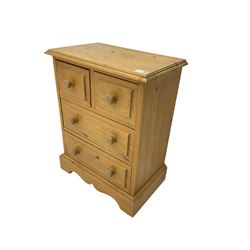 Small pine bedside chest