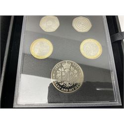 The Royal Mint United Kingdom 2021 proof coin set, cased with certificate