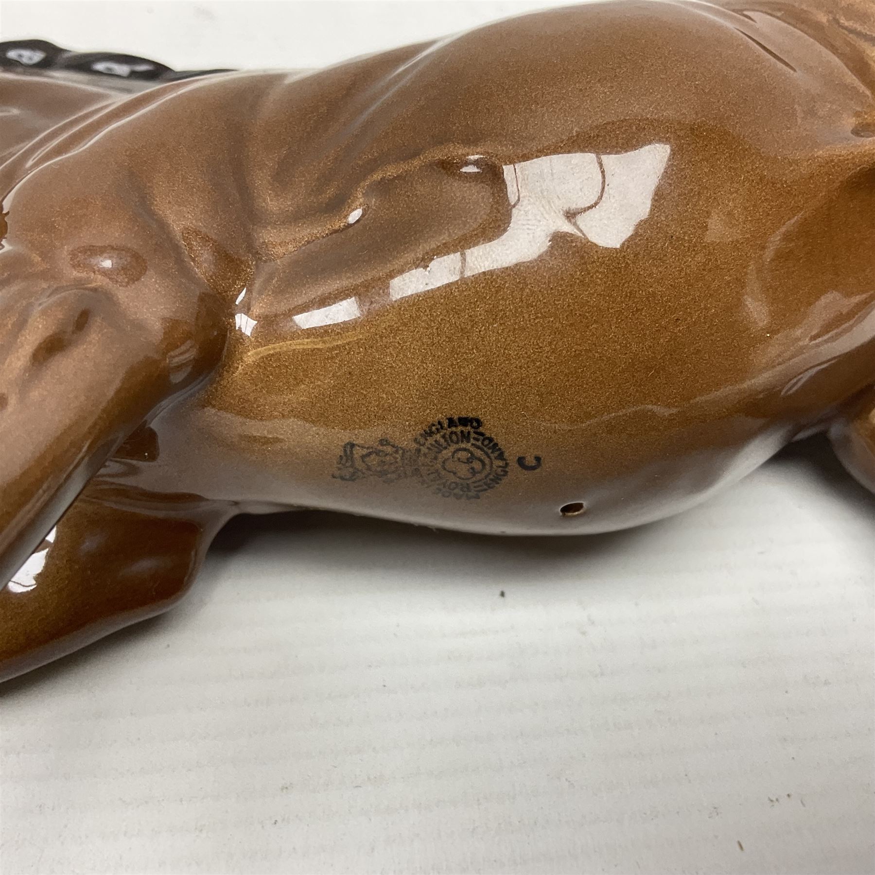 Beswick bay race horse no 1564, together with Royal Doulton bay horse