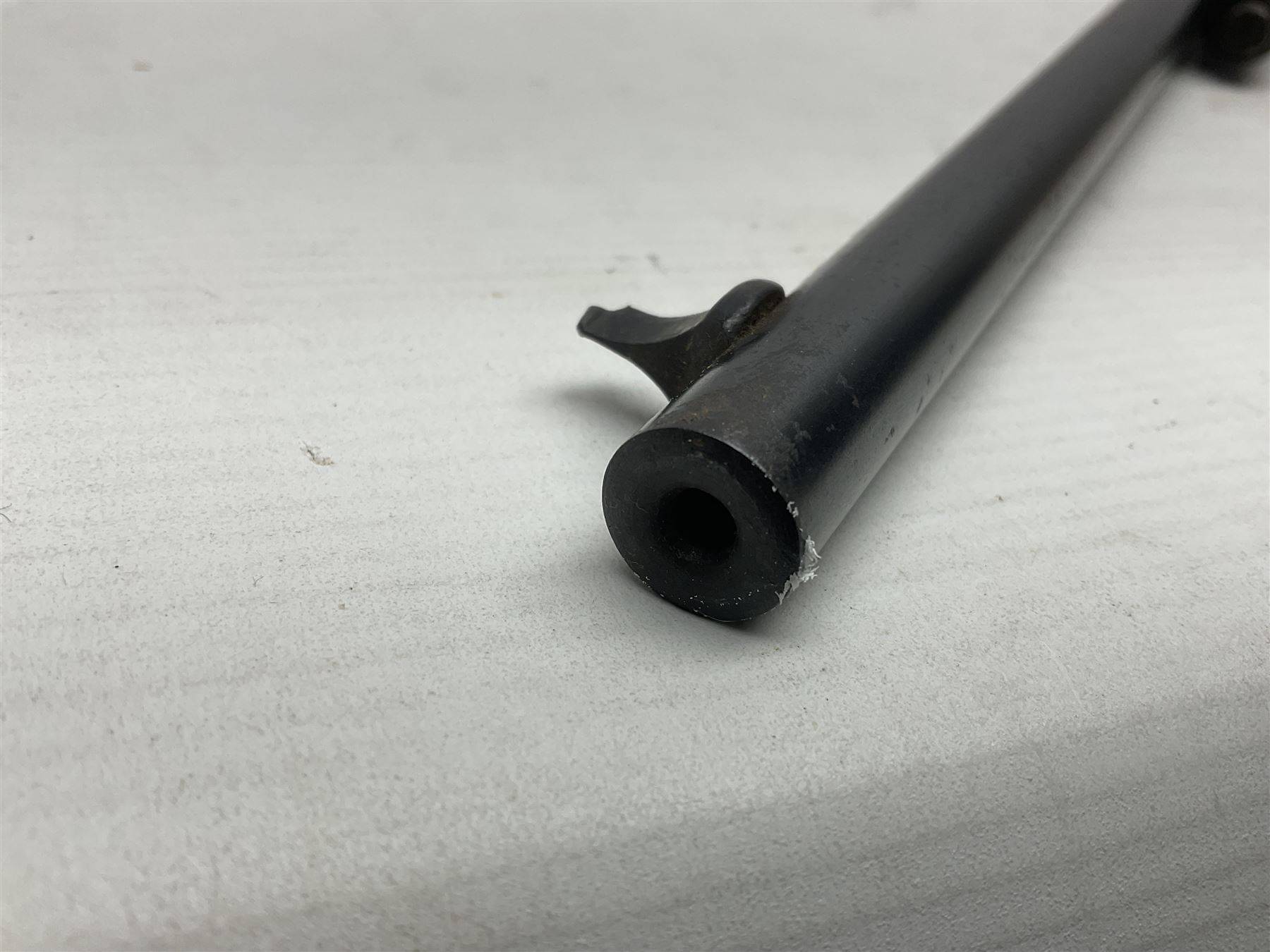 Early 20th century BSA Standard .177 Cal. Air Rifle (No.1), early A prefix number A67, with blued finish, top-loading, push-button underlever action, walnut semi-pistol grip stock with chequered BSA logo L101cm overall; with contemporary canvas case; NB: AGE RESTRICTIONS APPLY TO THE PURCHASE OF AIR WEAPONS.