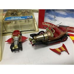 Collection of Chitty Chitty Bang Bang figures and model cars both loose and boxed, to include ‘Truly Scrumptious and Jeremy’ blister pack signed by Adrian Hall