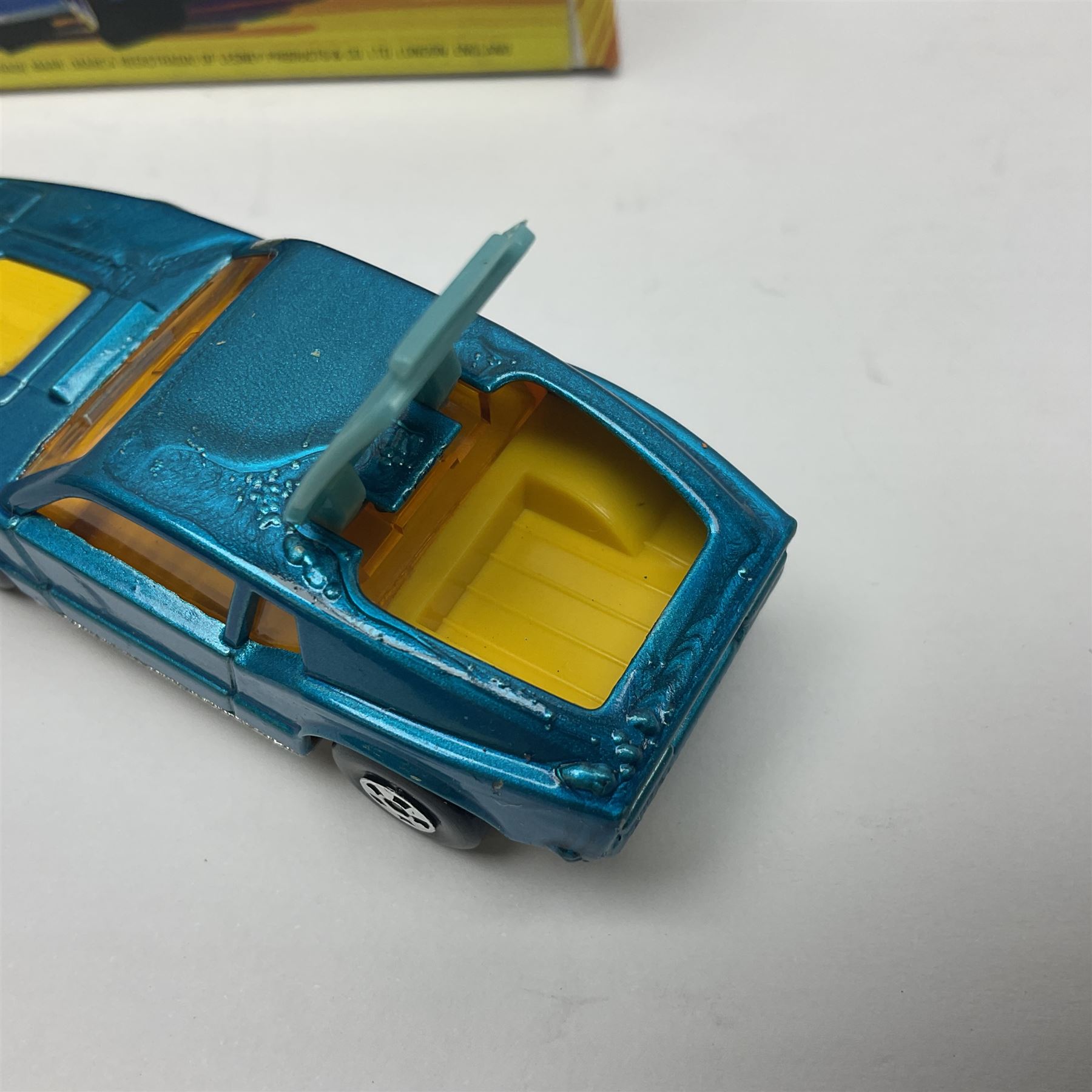 Matchbox 1-75 Series 'Superfast' ex-shop stock - unopened pack of six 22d Freeman Intercity Commuter models; and three others comprising 45c Ford Group 6, 56c BMC 1800 Pinafarina and 65d Saab Sonnet III; all boxed (9)