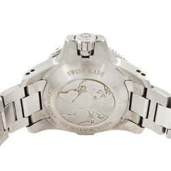 Ball Engineer Hydrocarbon Deepquest gentleman's titanium automatic chronometer wristwatch, Ref. DM3000A-SCJ-BK, black dial with baton hour markers, date aperture and unidirectional rotating bezel, on titanium and stainless steel bracelet, boxed with additional links and warranty certificate dated 2019