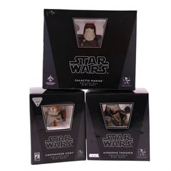Three Gentle Giant limited edition Star Wars Collectible Mini Busts, comprising Convention...