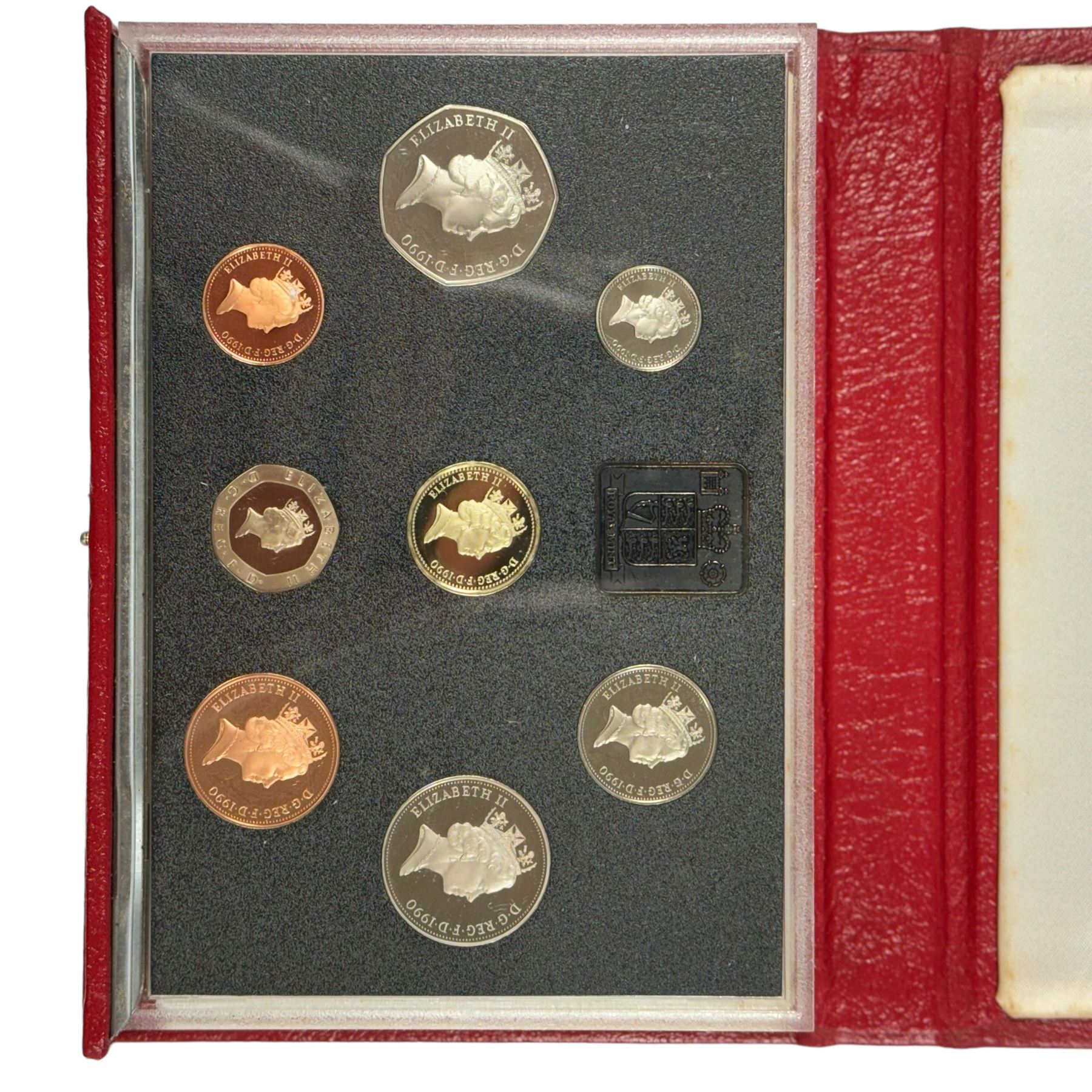 Eight The Royal Mint United Kingdom proof coin collections, dated 1987, 1988, two 1990, 1994, 1995, 2006 and 2007, all cased with certificates