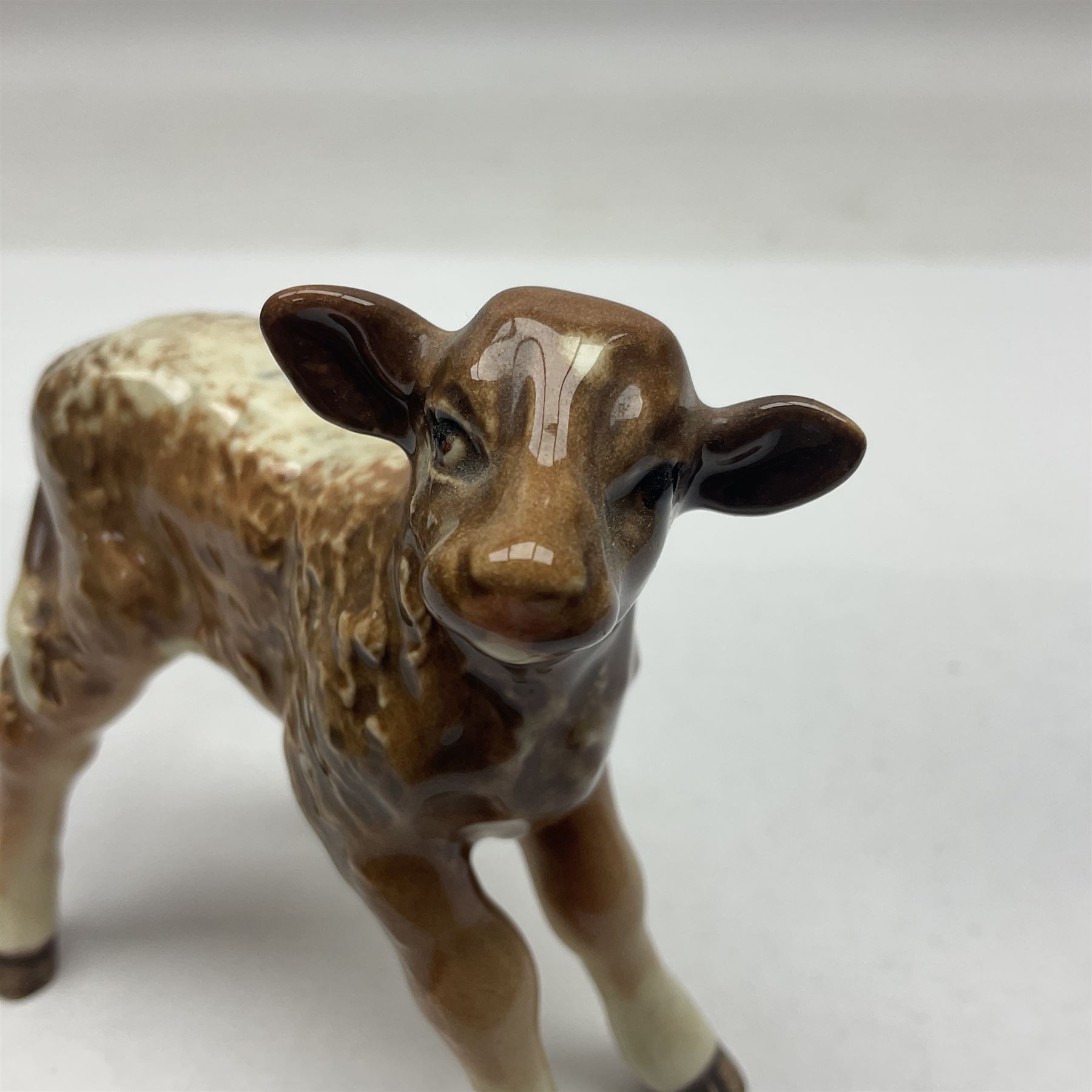 Beswick Shorthorn Calf no 1406, with printed mark beneath