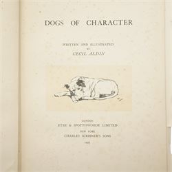 Two Cecil Aldin books - 'Dogs of Character' pub. 1927 and 'Just Among Friends' pub. 1935 (2)