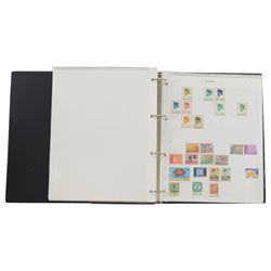 World stamps including Australia, Zimbabwe, Nigeria, Pitcairn Islands, Gilbert and Ellice, Bulgaria, Chile, United States of America, Tunisia, Poland, Greece, China etc, housed in ten ring binder folders