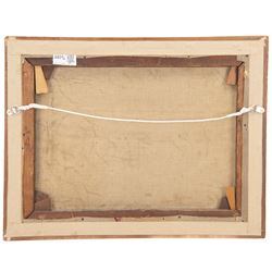 George Herbert Buckingham Holland (British 1901-1987): Industrial Scene - Northampton Power Station, oil on canvas signed and dated '28, 30cm x 40cm