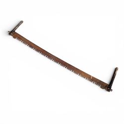Private woodland walk wooden sign along with large saw and wooden step ladders
