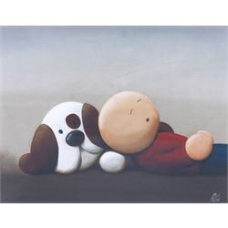 Richard Buckley (British Contemporary): 'Dog Tired', limited edition print signed titled and numbered 32/75 in pencil 28cm x 35cm 