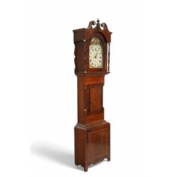 William Brooksbank of Bradford - late oak and mahogany 30-hour 19th century longcase clock...
