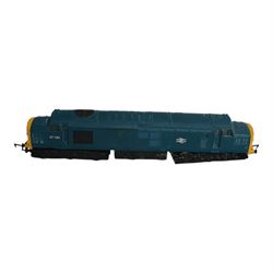 Seven 00 gauge locomotives, comprising Hornby R751 Class 37 diesel, Bachmann Elvis King of Rock And Roll Express, Hornby Merchant Navy United States Lines, Hornby A4 Class Quicksilver, three tank locomotives and two tenders, all unboxed