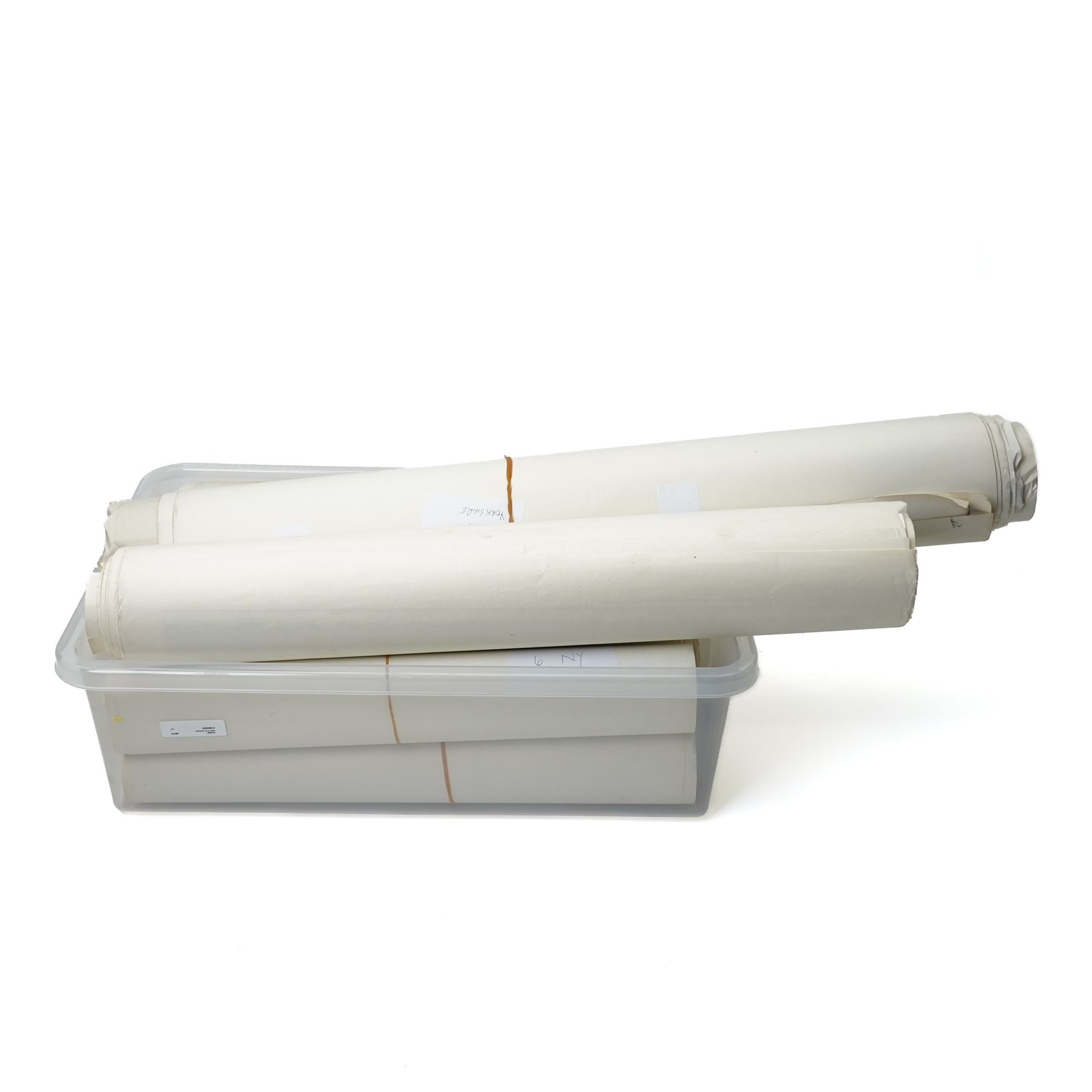 Yorkshire Ordnance Survey maps – a substantial group of approx. 130 OS sheets, early to mid-20th century, mostly large-format folding or rolled maps, covering various parts of Yorkshire with a strong focus on the eastern areas; together with Harry Margary’s complete, full-size facsimile of Thomas Jefferys’ twenty-sheet 1771 Map of the County of York, from his well-known series of historical map reproductions (qty) (unframed)