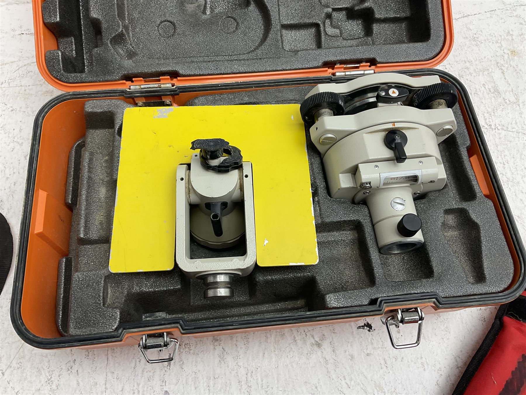 Land Surveying equipment - Nikon AX-2s Automatic Level 360 degrees, serial no.810890; in carrying case with instructions; Nikon Electronic Distancemaster Prism; in carrying case; Imax B6AC Dual Power Professional Balance Charger/Discharger; in carrying bag; Omni Zero 