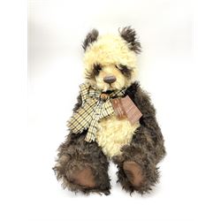 Charlie Bears Isabelle Collection limited edition teddy bear 'Mr. Widget' No.139/150 H55cm, with certificate and tag in red carry bag