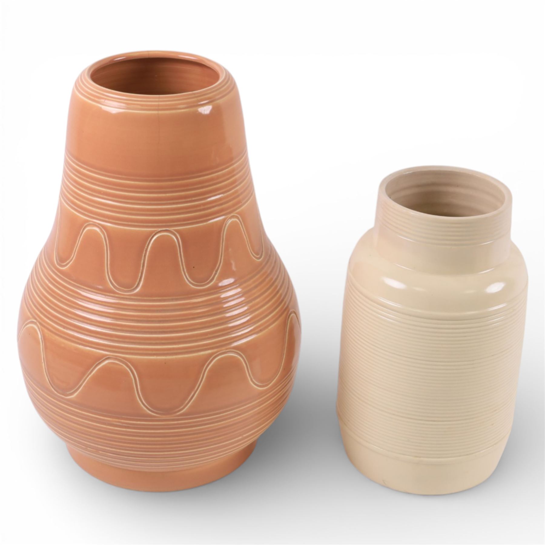 Collection of Susie Cooper ceramics, including jugs, vases and a teapot 