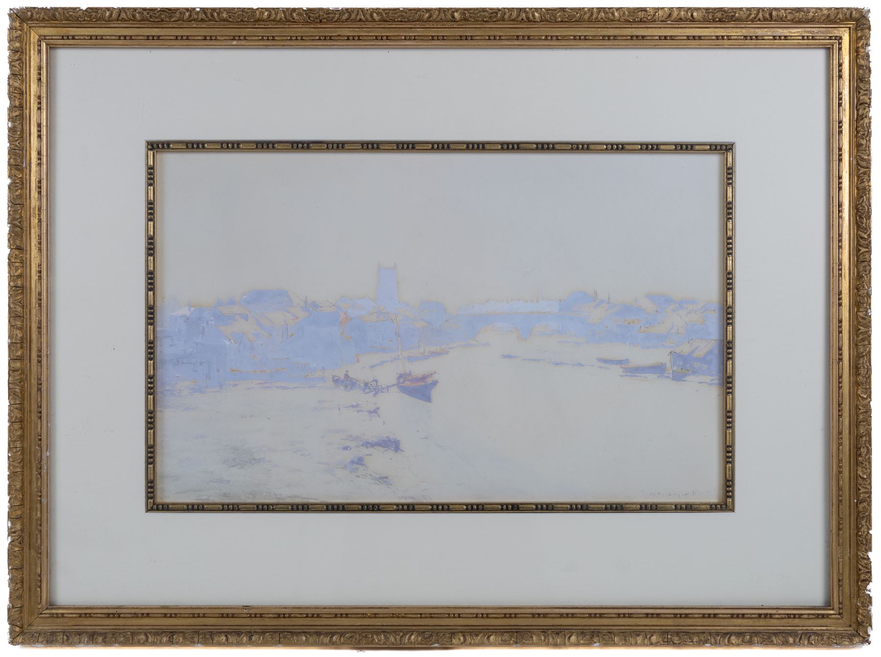 John Baragwanath King (British 1864-1939): River Landscape and Hay Making, pair watercolours signed 27cm x 44cm (2)