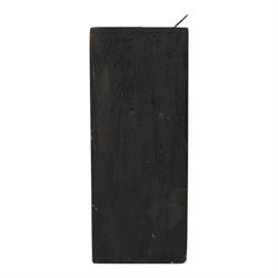 Taxidermy; Budgerigar (Melopsittacus undulatus), full adult mount, on a branch in a naturalistic setting, within an ebonised glazed display case, H20cm