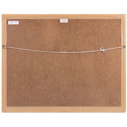 Dorothy Margaret Alderson (British 1900-1992) and Elizabeth Mary Alderson (British 1900-1988): Horses Watering, watercolour signed and dated 1977, 36cm x 51cm 