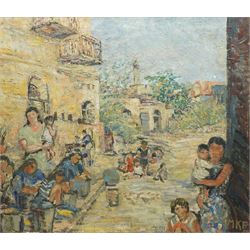 Margaret Kroch Frishman (student of Oskar Kokoshka) (German 1897-1972): 'Jerusalem - Israe...