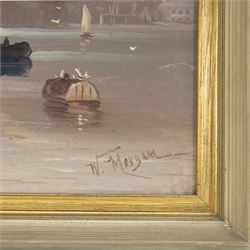 Walter Linsley Meegan (British c1860-1944): Scarborough and Whitby Harbour, pair oils on canvas signed 24cm x 34cm (2)