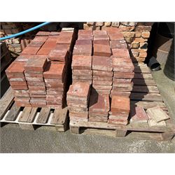 19th/20th century terracotta floor tiles, on two pallets, 6.5” square - THIS LOT IS TO BE VIEWED AND COLLECTED BY APPOINTMENT FROM THE CAYLEY ARMS, HIGH STREET, BROMPTON-BY-SAWDON, YO13 9DA