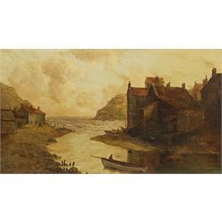 English School (19th century): Staithes Beck, oil on canvas unsigned 39cm x 69cm