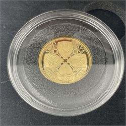 'The Coronation of His Majesty King Charles III' commemorative 22ct gold medallion, 5.67 grams, cased with certificate 