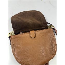 Mulberry Effie satchel handbag, in soft pebbled tan leather, with impressed Mulberry tree mark to front cover, plaited handle and detachable shoulder strap, serial no. 1855441, bag H19cm, W25cm