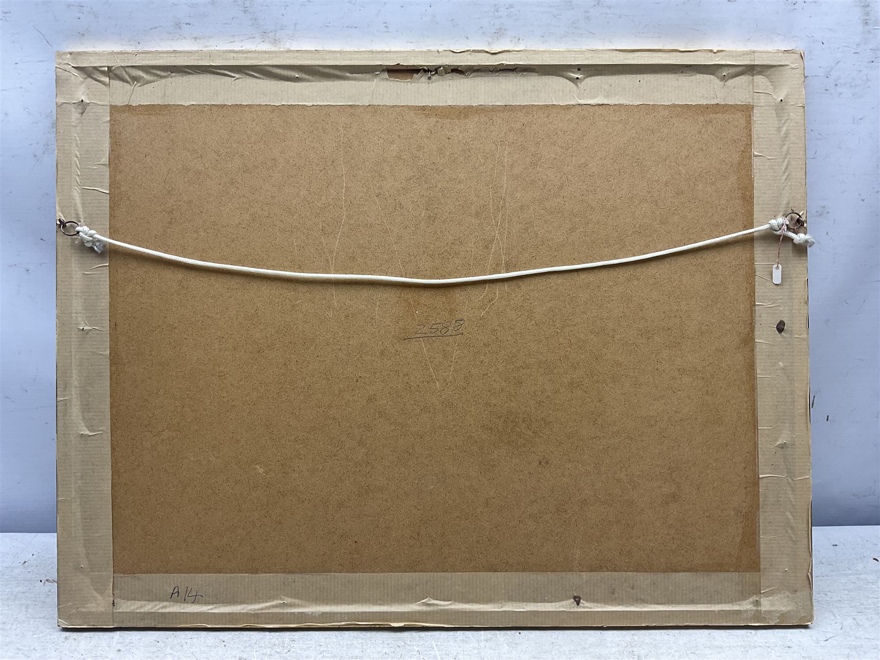 G James (British 20th Century): Warship at Sea, watercolour signed and dated 1937, 26cm x 38cm 