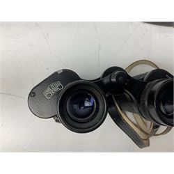 Three pairs of Carl Zeiss Jena binoculars, Jenoptem 10x50W, Jenoptem 8x30W and Jenoptem 10x50, all cased (3)