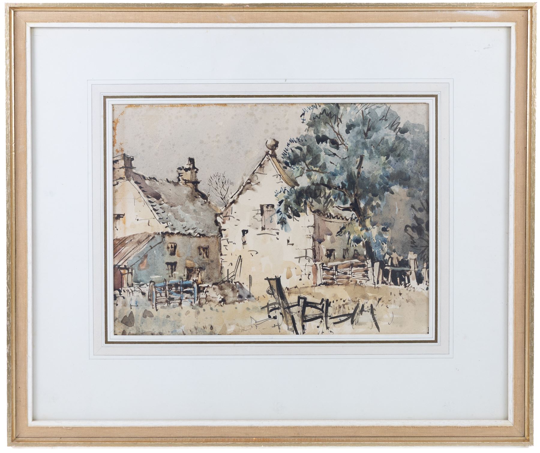 Harry Hudson Rodmell (British 1896-1984): 'Goathland', watercolour signed beneath mount, titled verso 28cm x 38cm 