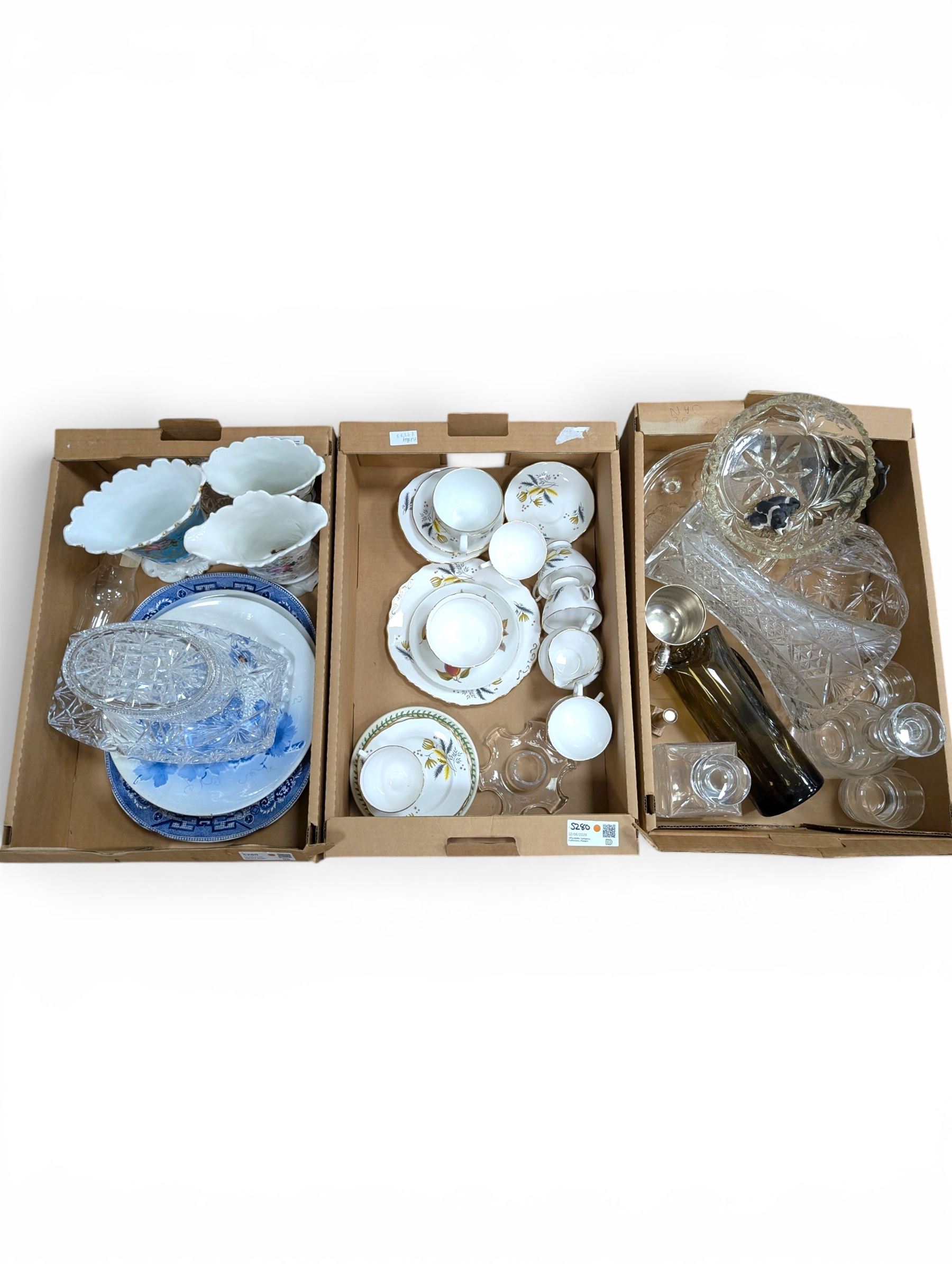 Colclough part tea service and other ceramics and glassware 