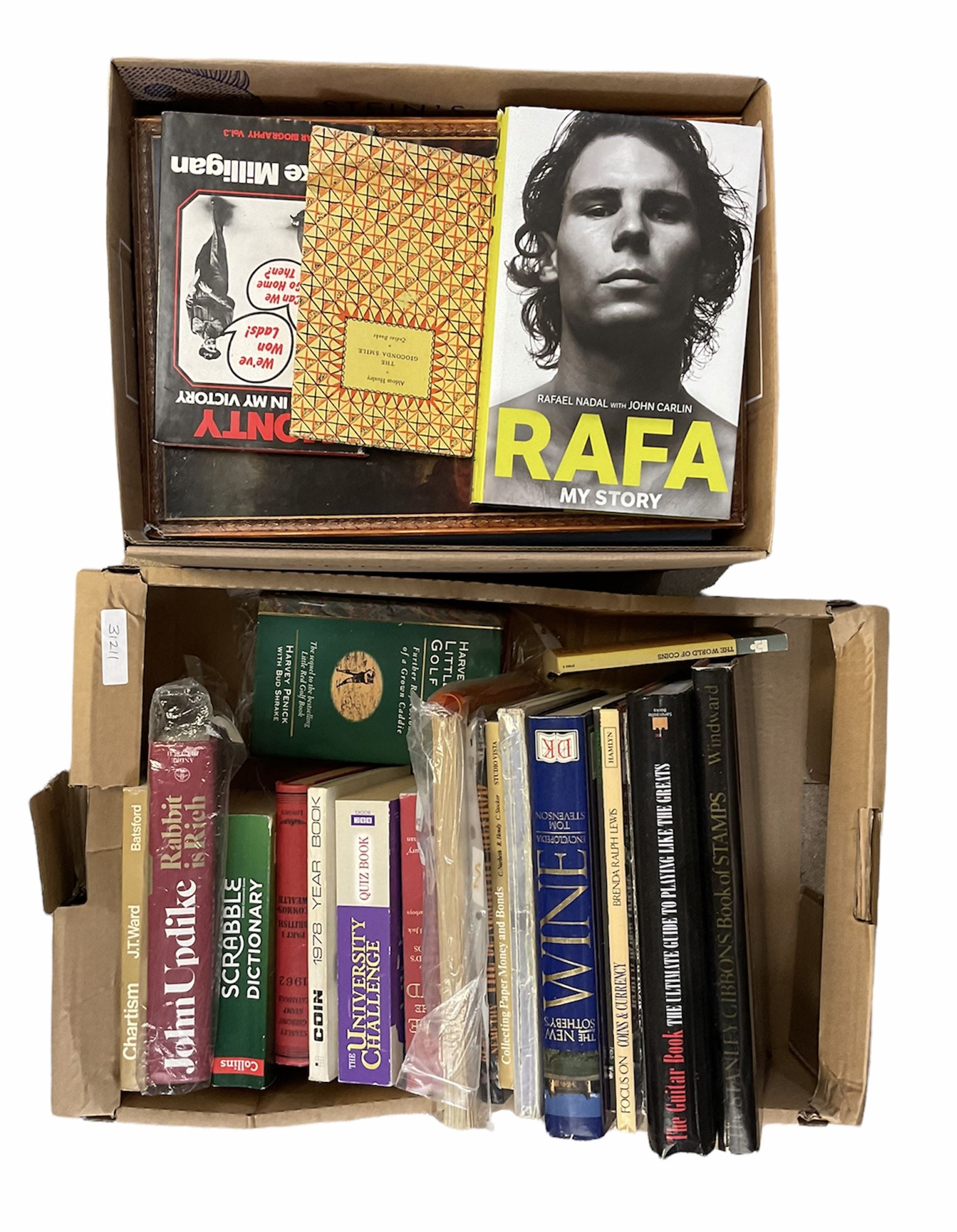 Signed Dickie Bird 'My Autobiography' first edition 1997 hardback, signed on frontispiece, together with a quantity of other books to include hardbacks and reference books